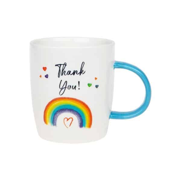 Rainbow Graphique Mug - Thank You