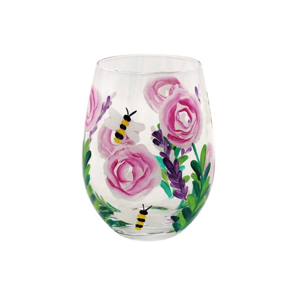 Hand Painted Bees Tumbler