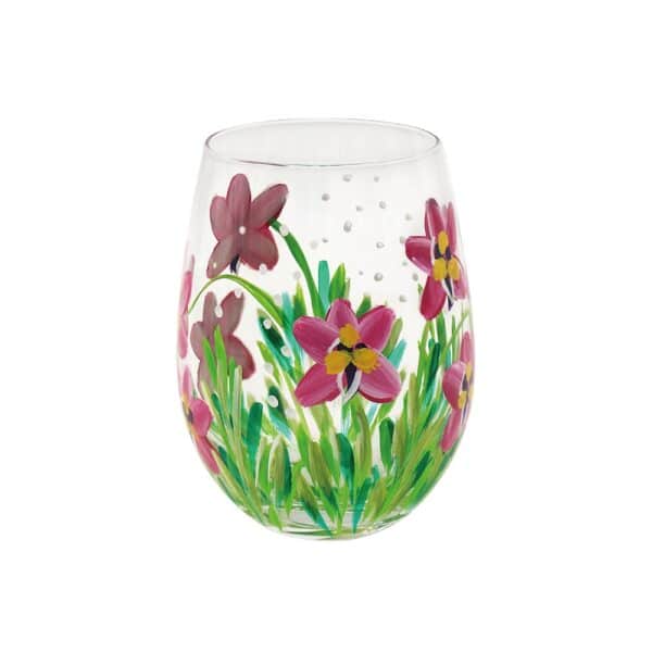 Hand Painted Orchid Tumbler