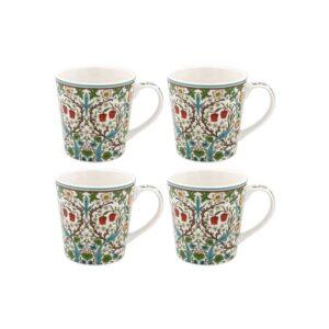 Fine China William Morris Blackthorn Mugs Set of 4