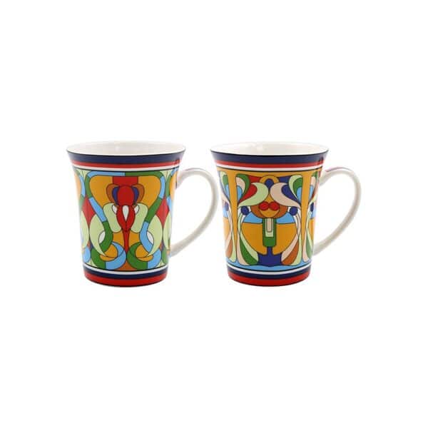 Fine China Art Deco Fantasy Mugs Set of 4 - Image 2