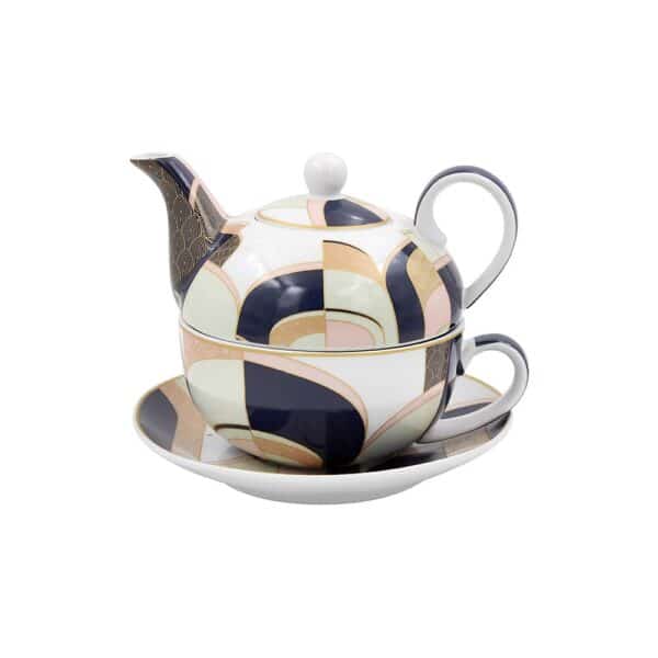 Fine China Art Deco Tea for One Set