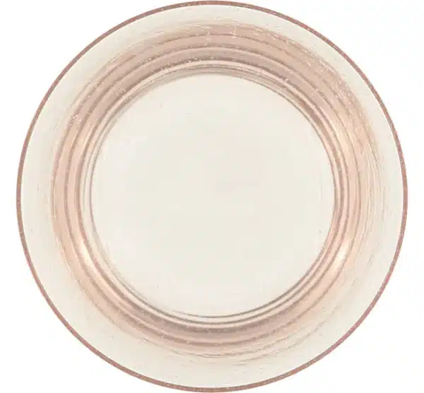 Small Handmade Glass Bowl - Old Rose - Image 2