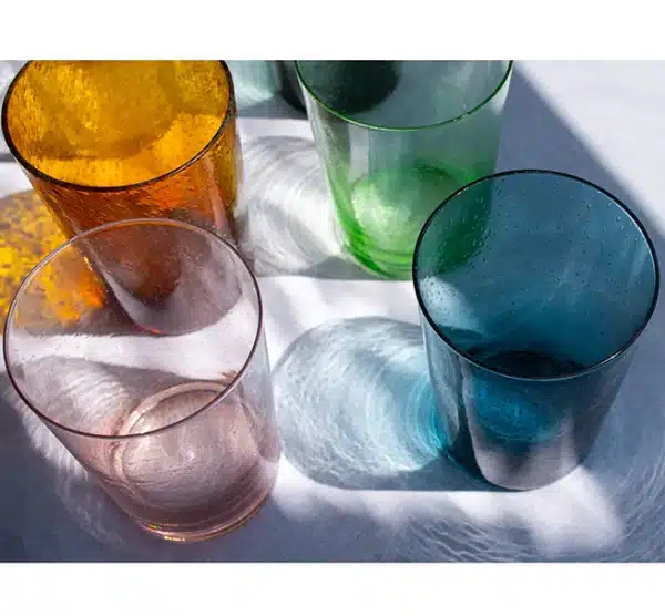 Old Rose Handmade Glass Tumbler - Image 3