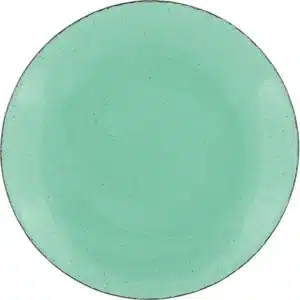 Large Handmade Glass Dinner Plate - Jade Green
