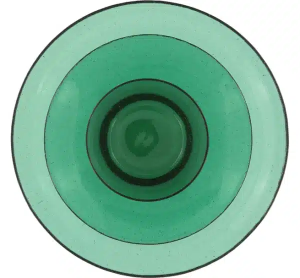 Large Handmade Glass Dinner Plate - Jade Green - Image 3