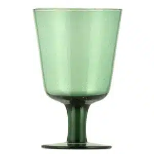Jade Green Handmade Wine Glass