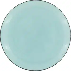 Large Handmade Glass Dinner Plate - Mineral Blue
