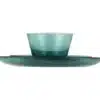 Small Handmade Glass Bowl - Mineral Blue - Image 2