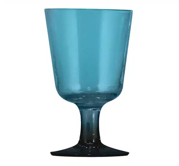 Mineral Blue Handmade Wine Glass