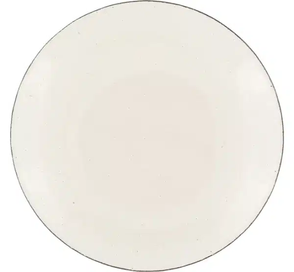 Large Handmade Glass Dinner Plate - Old Rose