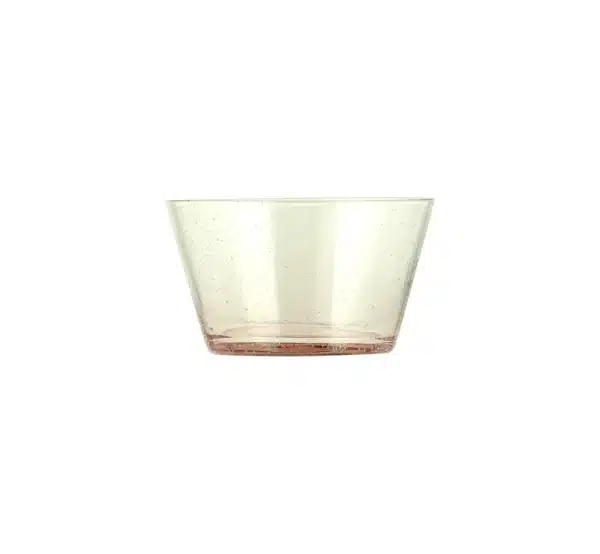 Small Handmade Glass Bowl - Old Rose