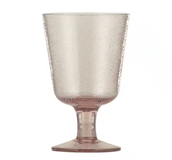 Old Rose Handmade Wine Glass