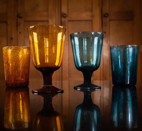 Almond Shell Handmade Glass Tumbler - Image 4