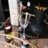 Gold Round Art Deco Serving Drinks Trolley - Image 3