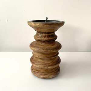 Wooden Church Candle Holder