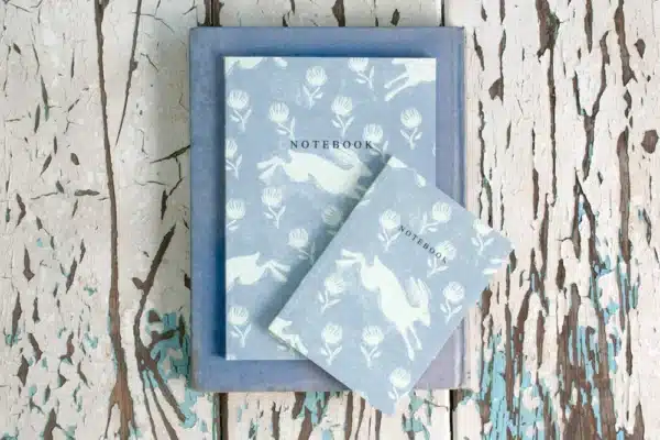Sam Wilson Notebook A5, 'Running Hare' - Grey - Image 2