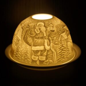 Nordic Lights Candle Shade, Santa Claus design