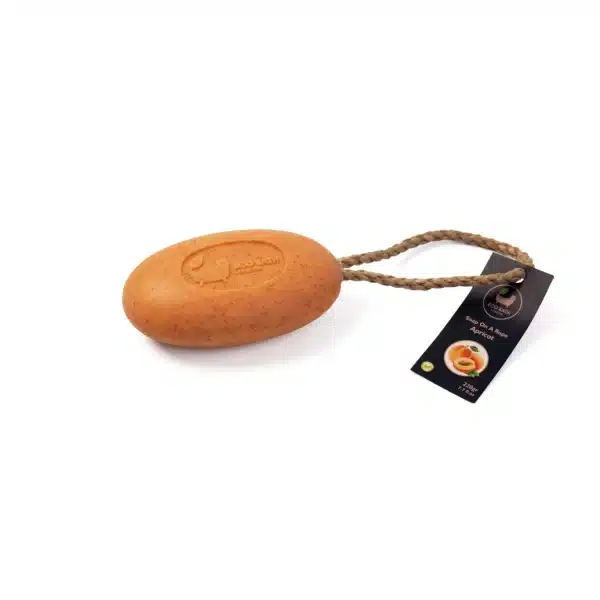 Eco Bath Soap On A Rope - Apricot - Image 2