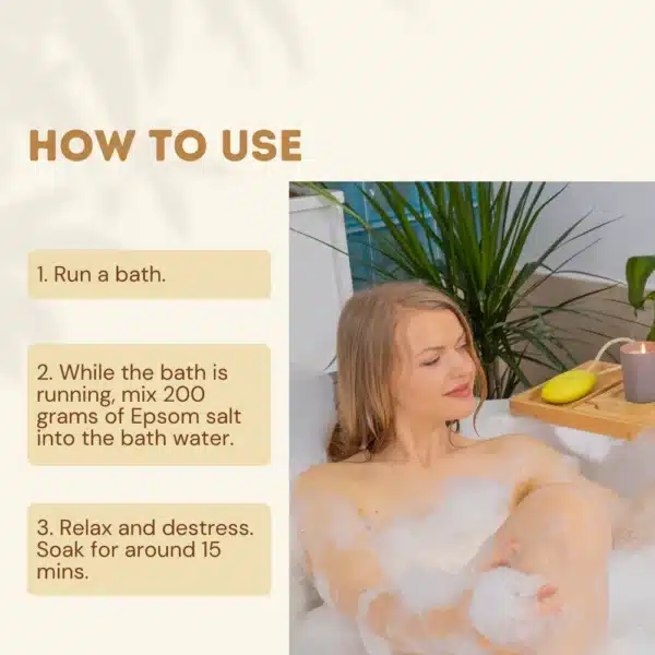 Eco Bath London Balance & Calming Epsom Salt Bath Soak 1000g - Image 4
