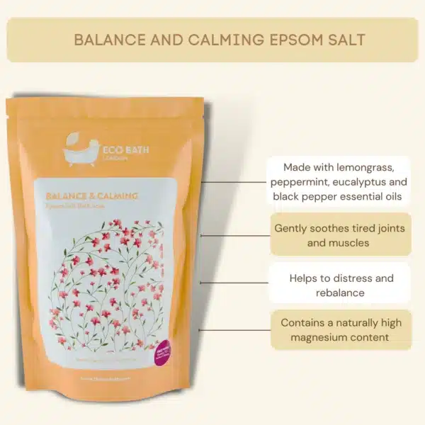 Eco Bath London Balance & Calming Epsom Salt Bath Soak 1000g - Image 5