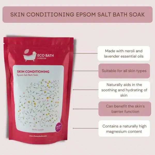 Eco Bath London Skin Conditioning Epsom Salt Bath Soak 500g - Image 6