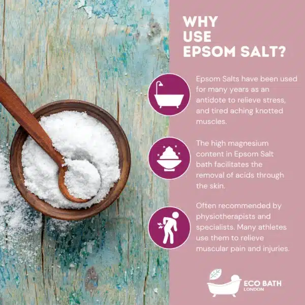 Eco Bath London Skin Conditioning Epsom Salt Bath Soak 500g - Image 5