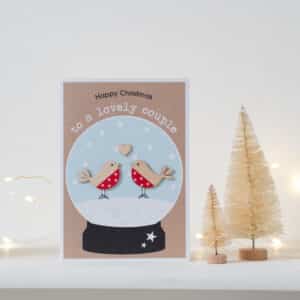 Handmade Lovely Couple Christmas Card