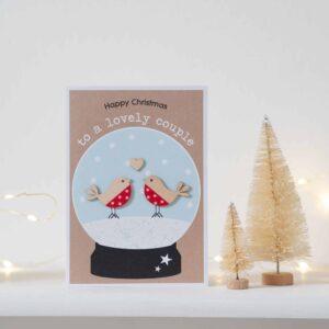 Handmade Lovely Couple Christmas Card