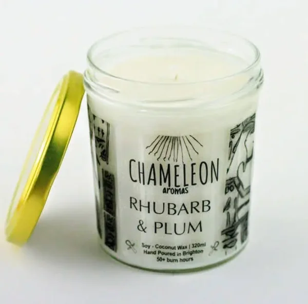 Chameleon Aroma 'Rhubarb & Plum' Candle
