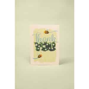 Eco Thank You Card, Made from Grass Clippings