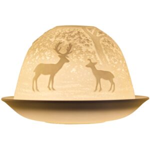 Nordic Lights Candle Shade, Reindeer design
