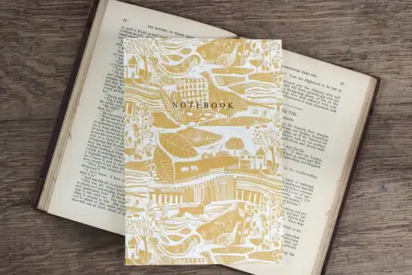 Sam Wilson Notebook A5, 'Through The Fields' - Ochre