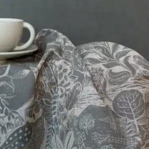 Sam Wilson 'Owl and Fox' Tea Towel