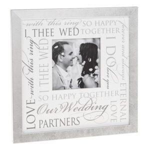 Silver Mount Wedding Frame
