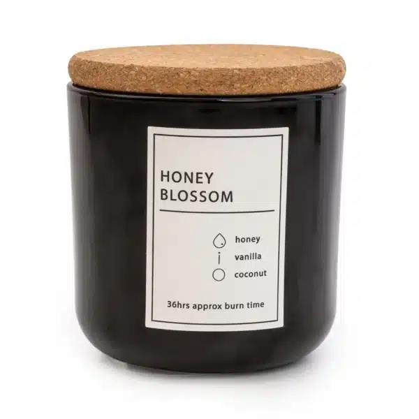 Honey Blossom Candle with Cork Lid - Image 3