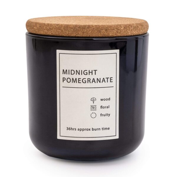Midnight Pomegranate Candle with Cork Lid - Image 2