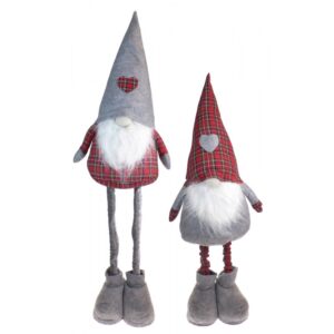 Medium Checked Santa Gonk with telescopic legs