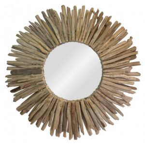 Driftwood Round Mirror 60cm