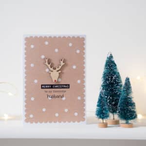 Handmade Husband Christmas Card