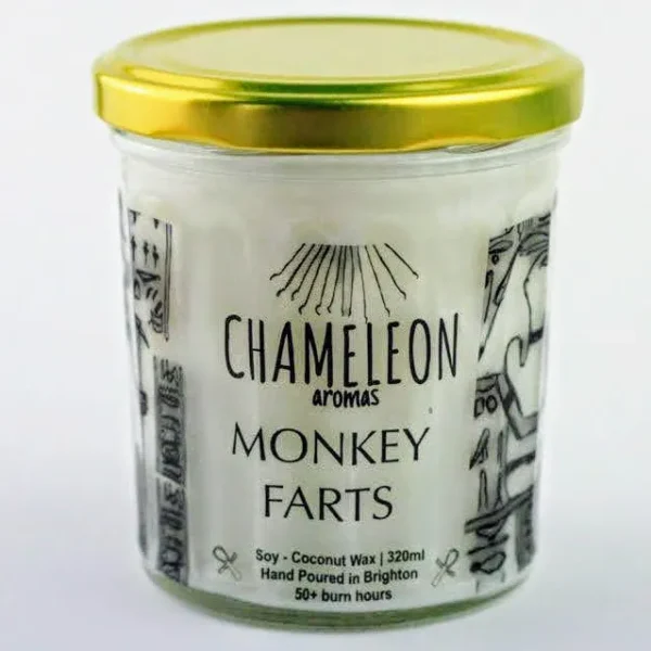Chameleon Aroma 'Monkey Farts' Candle - Image 2