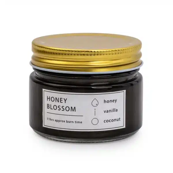 Honey Blossom Candle With Tin Lid - Image 3