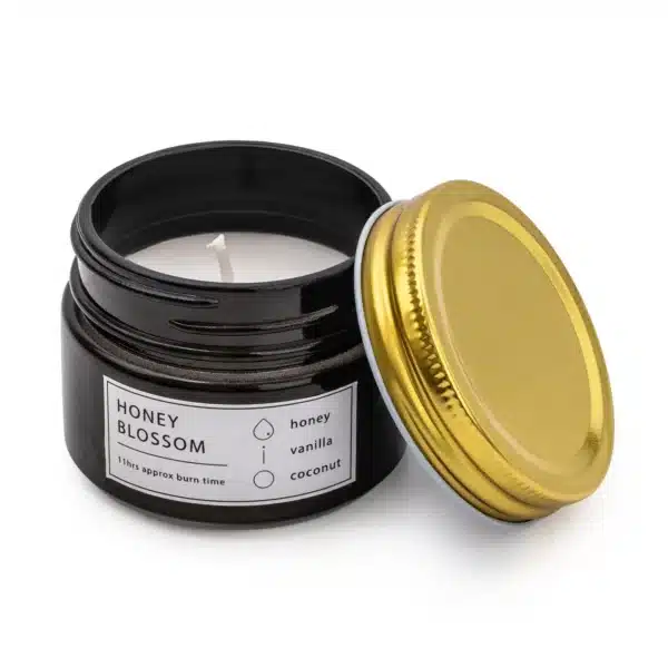 Honey Blossom Candle With Tin Lid