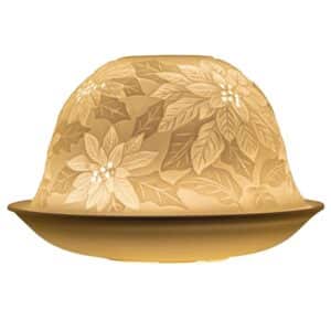Nordic Lights Candle Shade, Poinsettia design