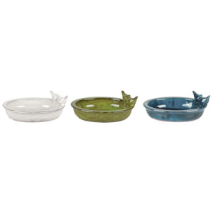 Ceramic Oval Bird Bath Collection image