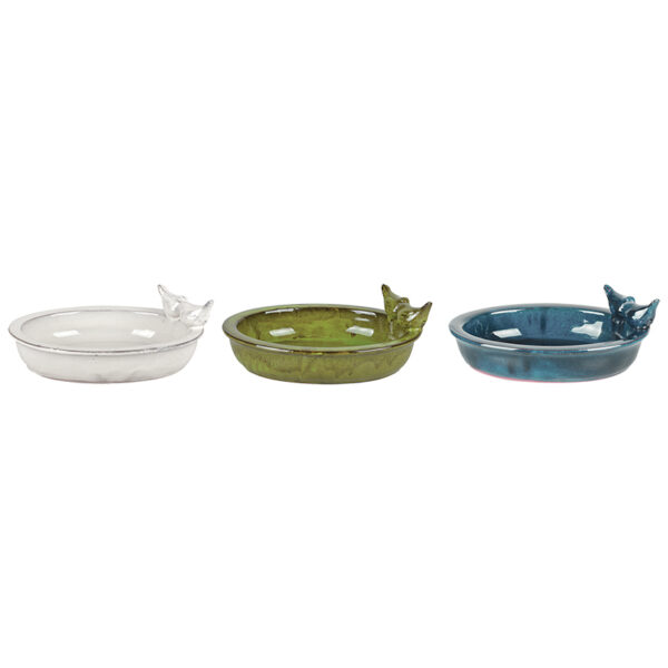 Ceramic Oval Bird Bath Collection image