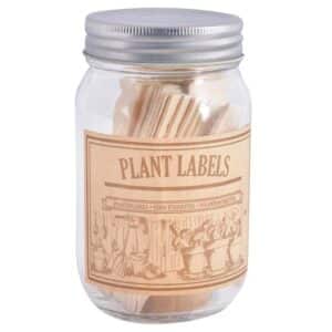 Gardener's Wooden Plant Labels in a Jar image