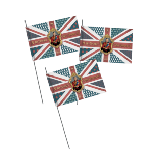 King's Coronation Celebration Flags - 3 pack (20x30cm)
