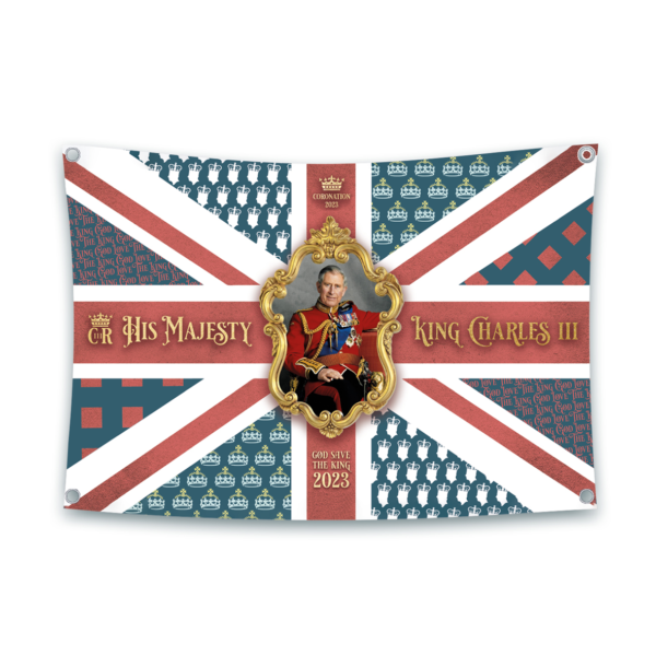 King's Coronation Vintage Flag Medium (60x90cm)
