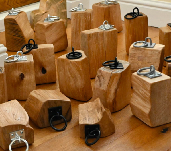 Handmade Oak door stops image